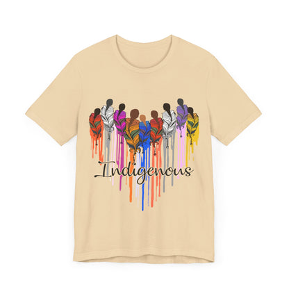 Indigenous Women Heart, MMIW Remembrance, Tribal Women - Jersey Short Sleeve Tee