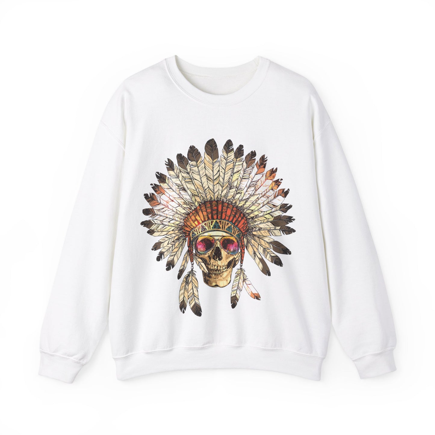 Indigenous Chief Sunglasses Unisex Heavy Blend™ Crewneck Sweatshirt | Indigenous Owned