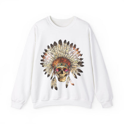 Indigenous Chief Sunglasses Unisex Heavy Blend™ Crewneck Sweatshirt | Indigenous Owned