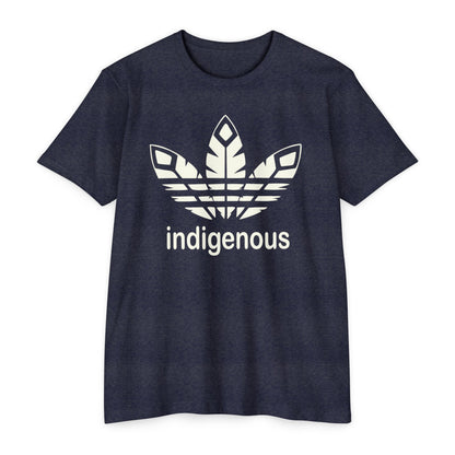 Feather Indigenous Design Unisex CVC Jersey T-shirt | Native Owned | Indigenous Pride