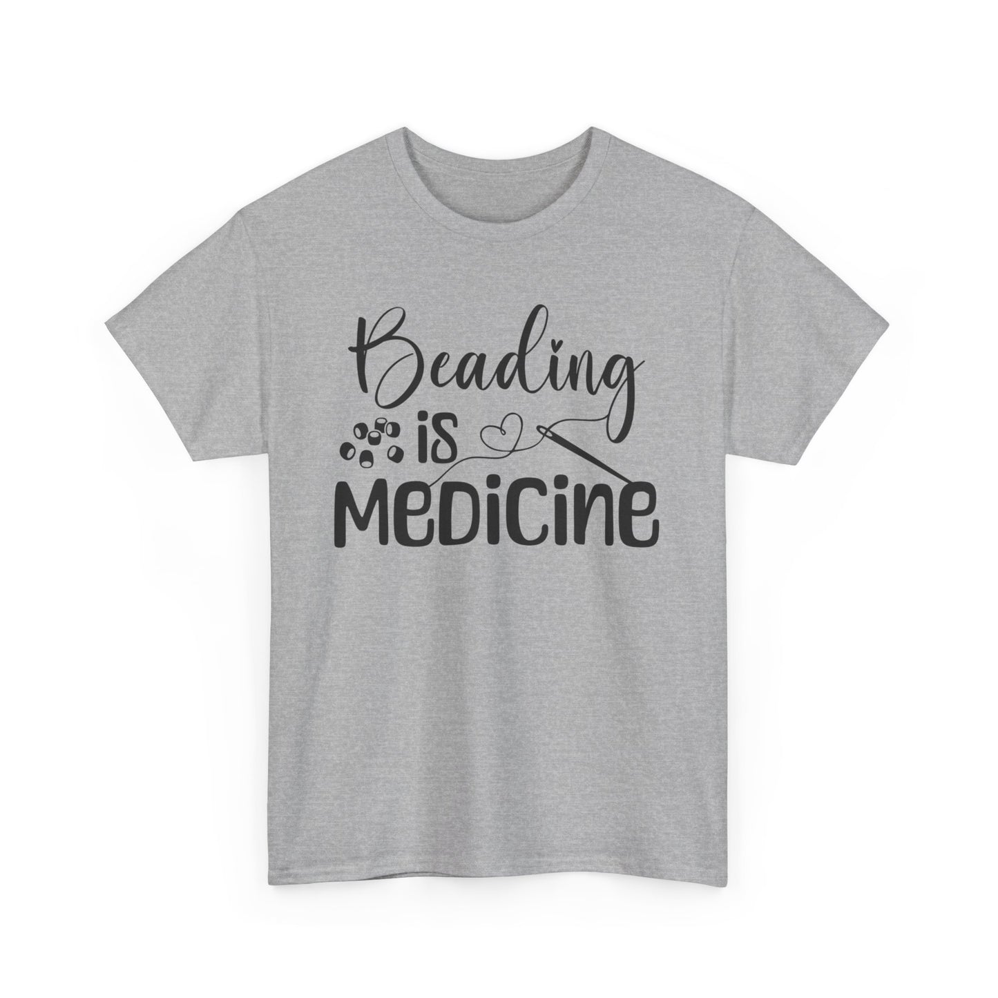 Beading Is Medicine Unisex Heavy Cotton Tee | Indigenous Owned