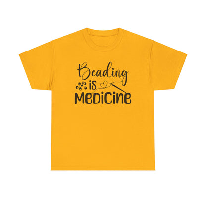 Beading Is Medicine Unisex Heavy Cotton Tee | Indigenous Owned