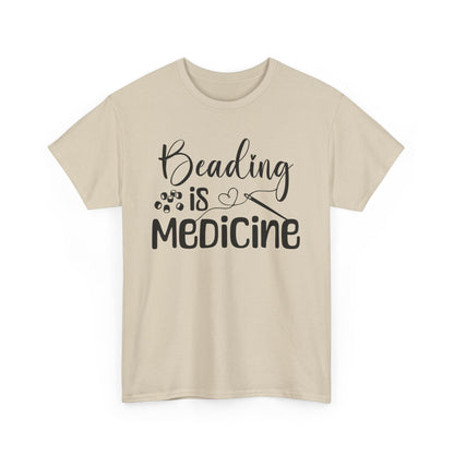 Beading Is Medicine Unisex Heavy Cotton Tee | Indigenous Owned