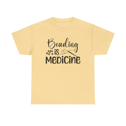 Beading Is Medicine Unisex Heavy Cotton Tee | Indigenous Owned