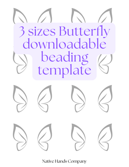 Beadwork Mirrored Butterfly Beading Pattern Digital Download PDF