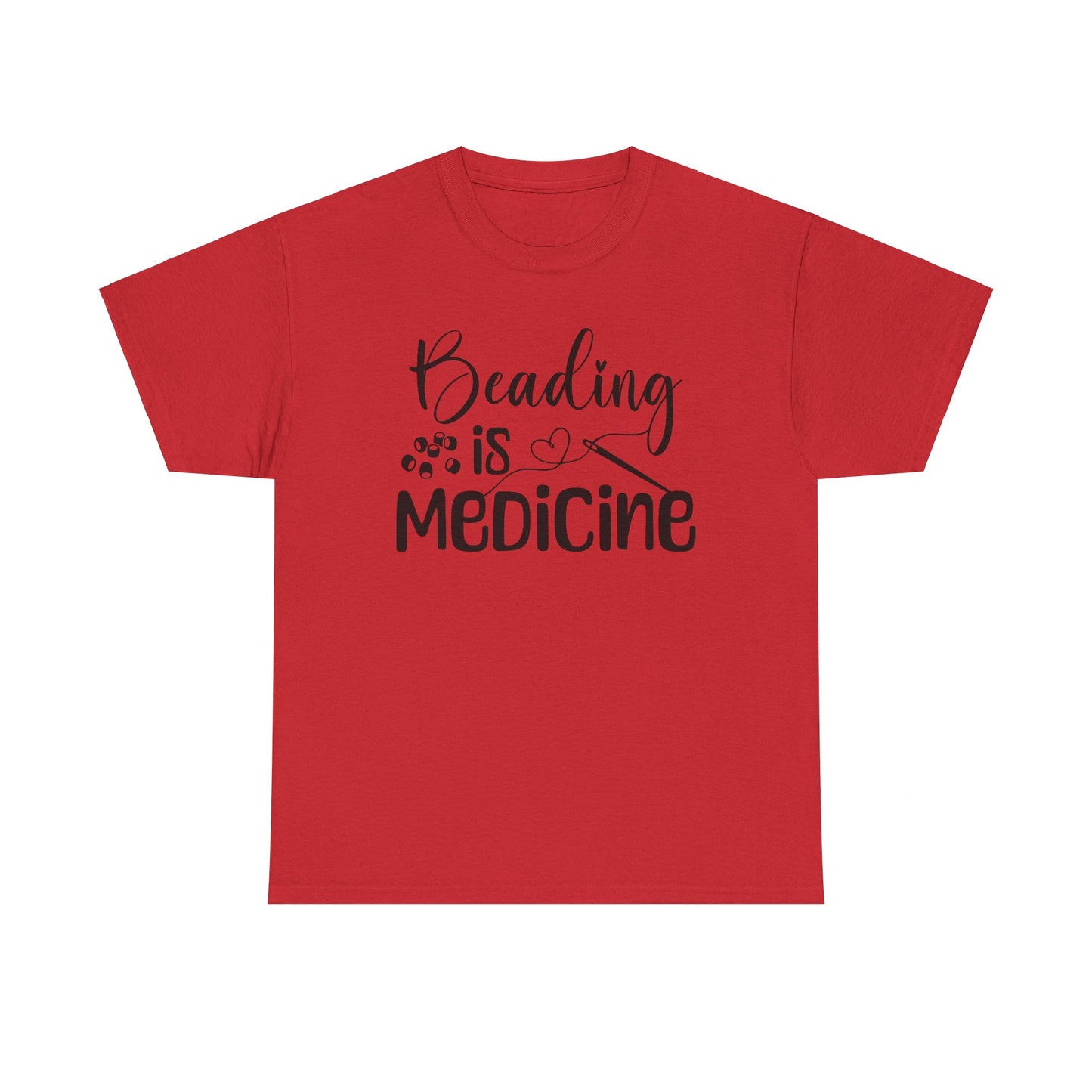 Beading Is Medicine Unisex Heavy Cotton Tee | Indigenous Owned