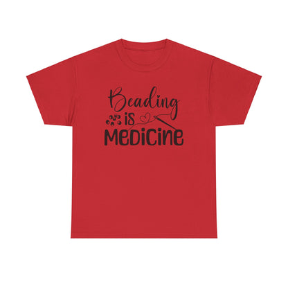 Beading Is Medicine Unisex Heavy Cotton Tee | Indigenous Owned