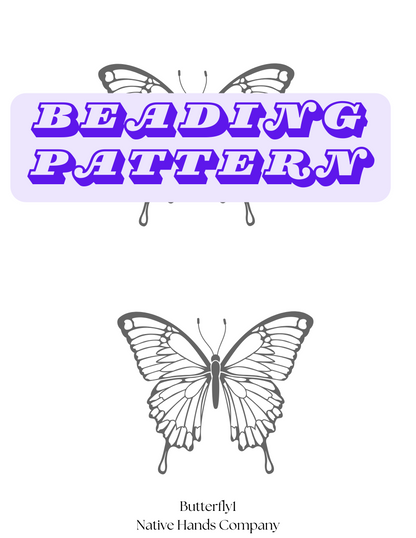 Beadwork 2 Sizes Swallowtail Butterfly  Beading Pattern Digital Download PDF