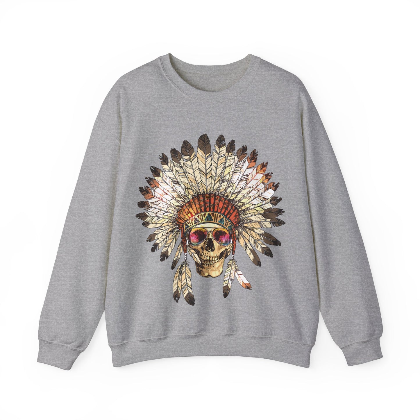 Indigenous Chief Sunglasses Unisex Heavy Blend™ Crewneck Sweatshirt | Indigenous Owned