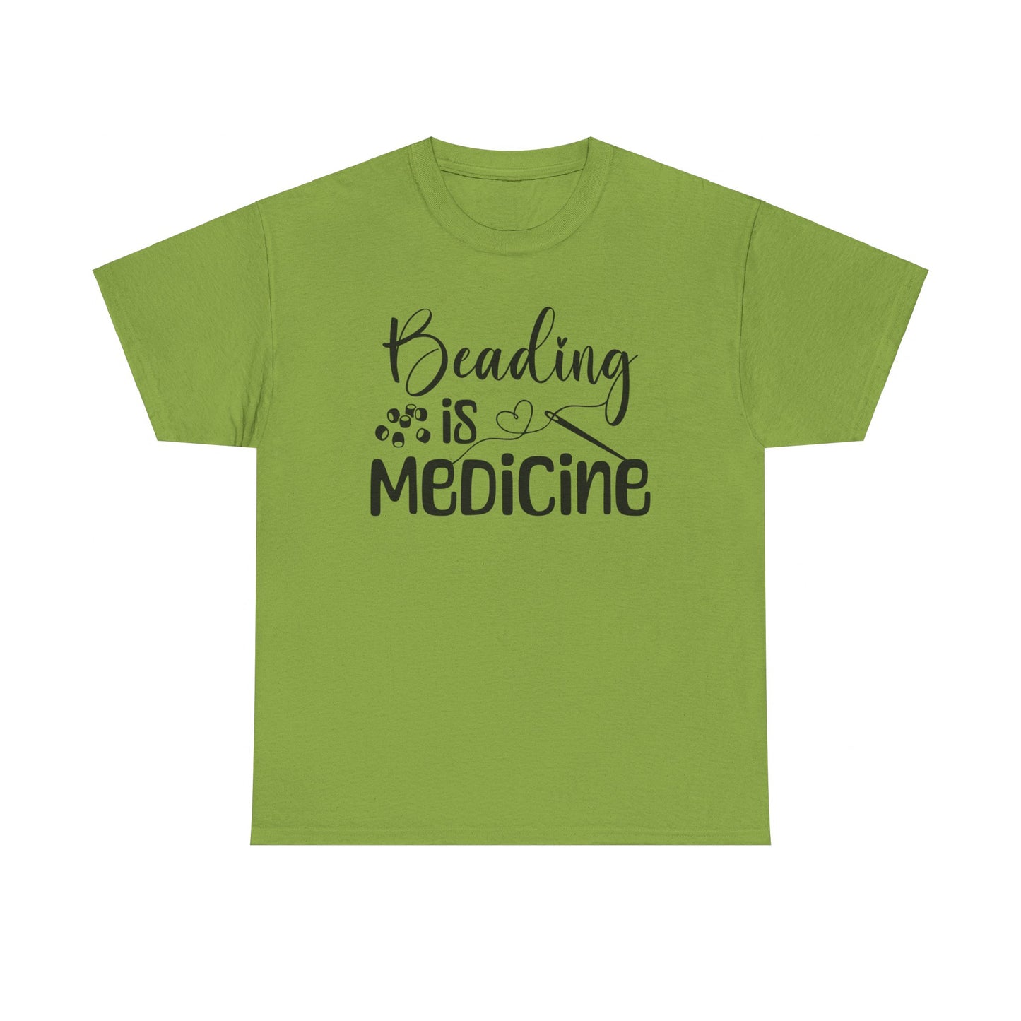 Beading Is Medicine Unisex Heavy Cotton Tee | Indigenous Owned