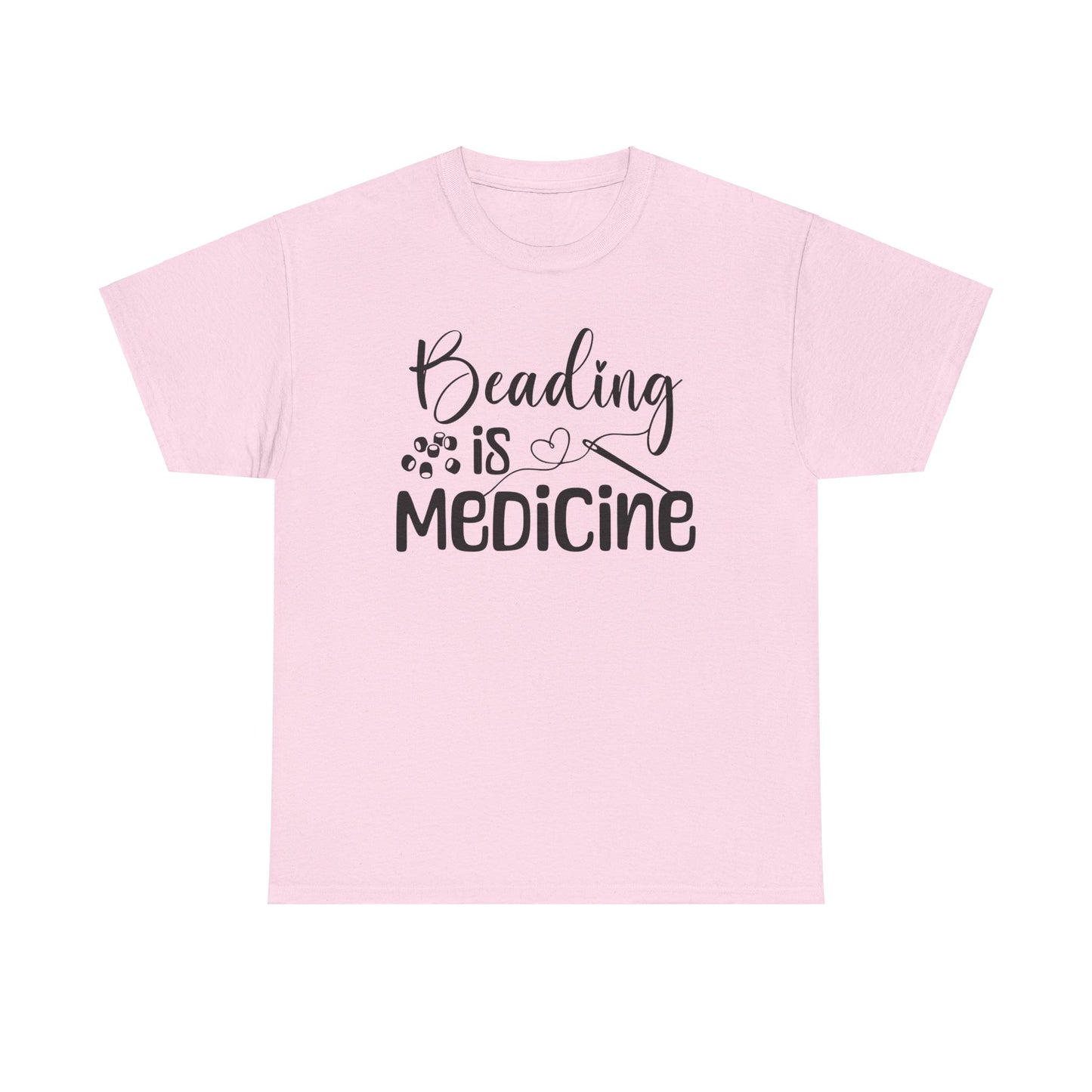 Beading Is Medicine Unisex Heavy Cotton Tee | Indigenous Owned