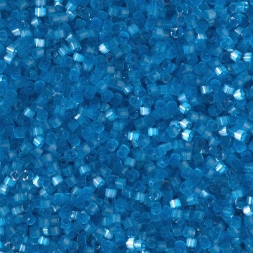 Miyuki Dark Capri Blue Delica Satin 11/0 Beads 6 Gram Tube