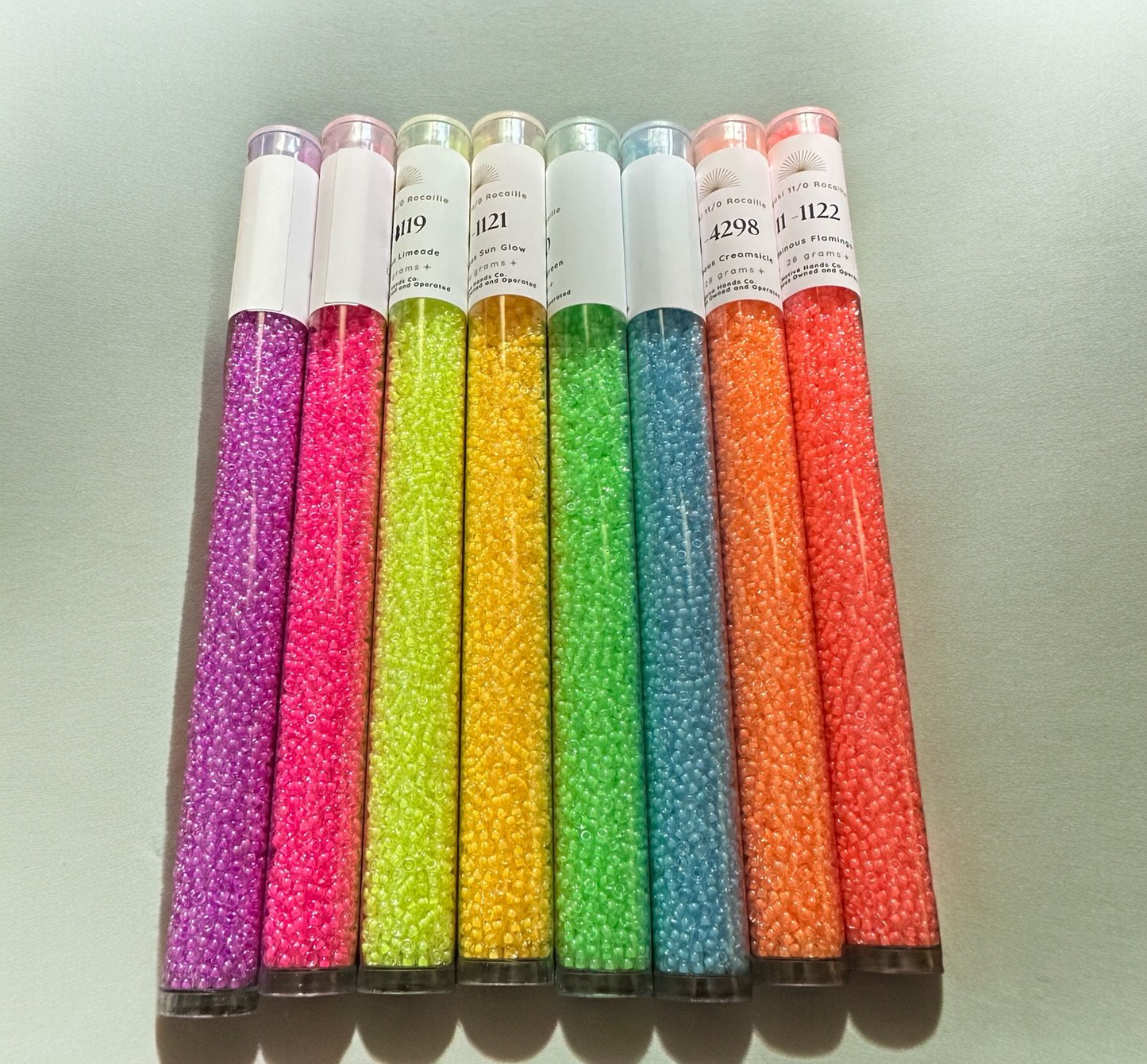 Miyuki 11/0 LUMINOUS Seed Beads Set | Glow Under LED Blacklight!