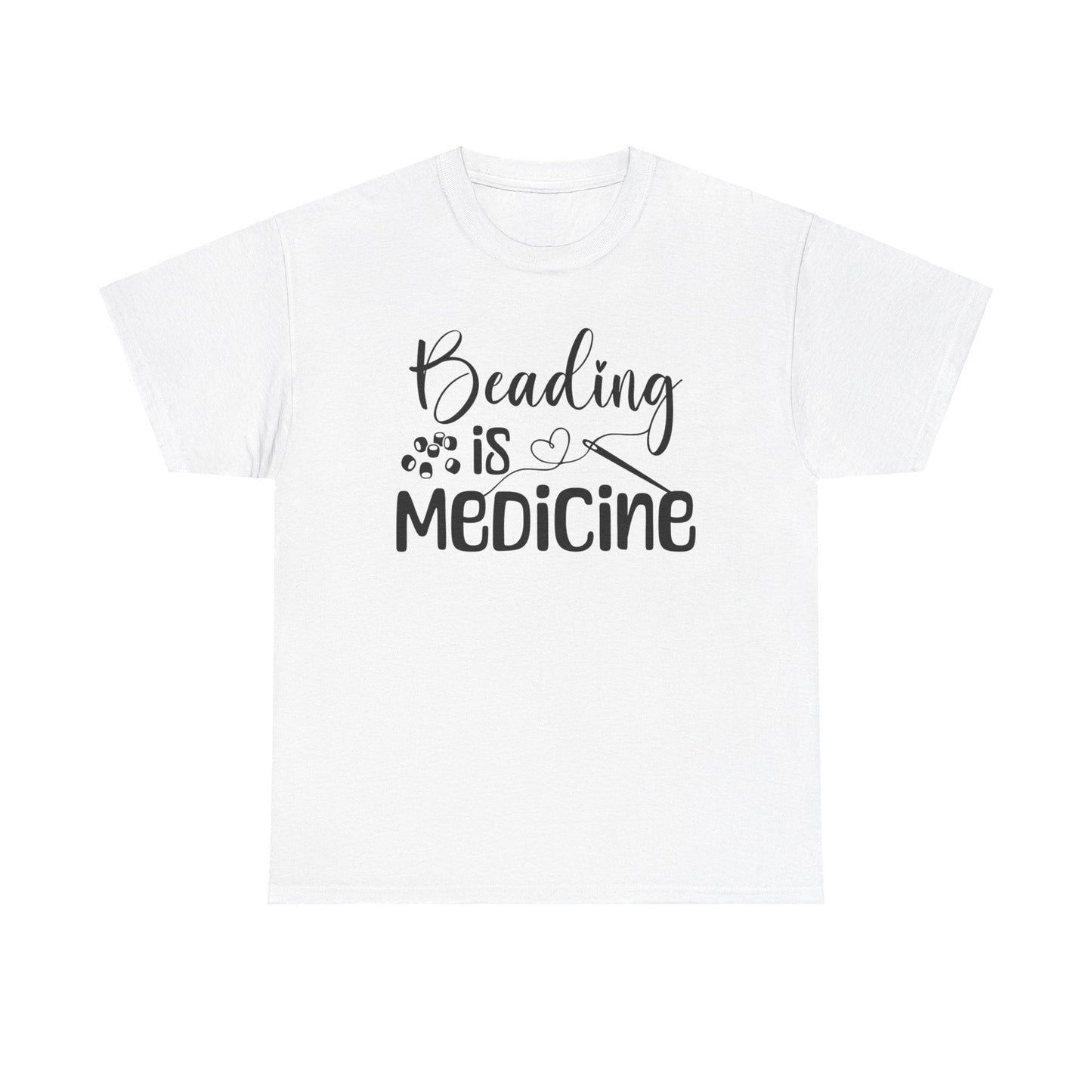 Beading Is Medicine Unisex Heavy Cotton Tee | Indigenous Owned