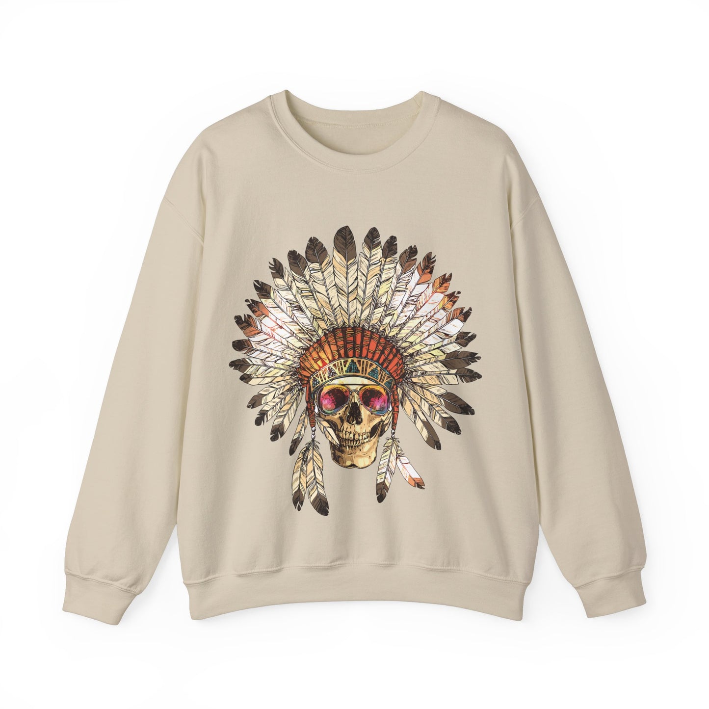 Indigenous Chief Sunglasses Unisex Heavy Blend™ Crewneck Sweatshirt | Indigenous Owned