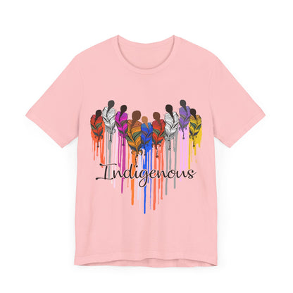 Indigenous Women Heart, MMIW Remembrance, Tribal Women - Jersey Short Sleeve Tee