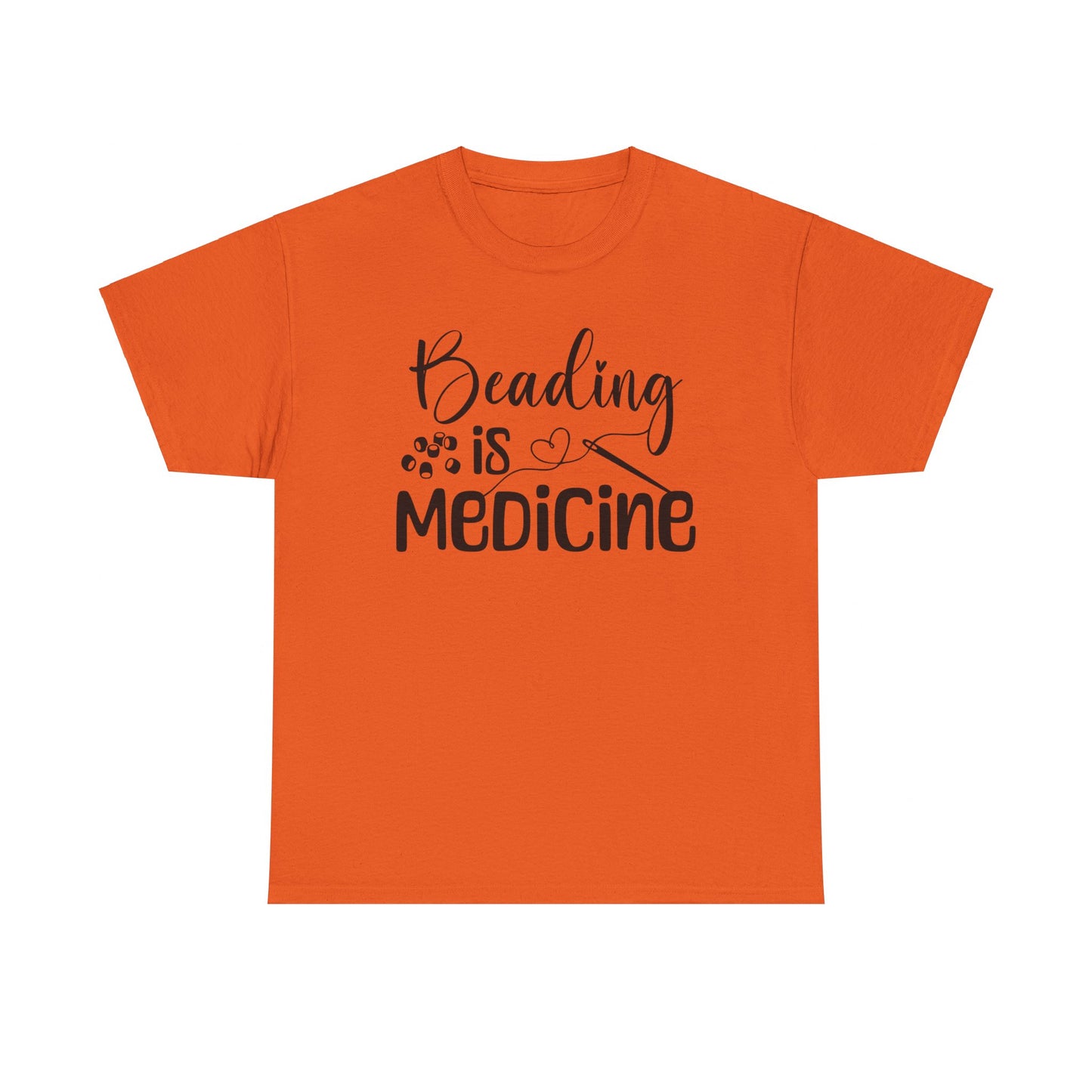 Beading Is Medicine Unisex Heavy Cotton Tee | Indigenous Owned