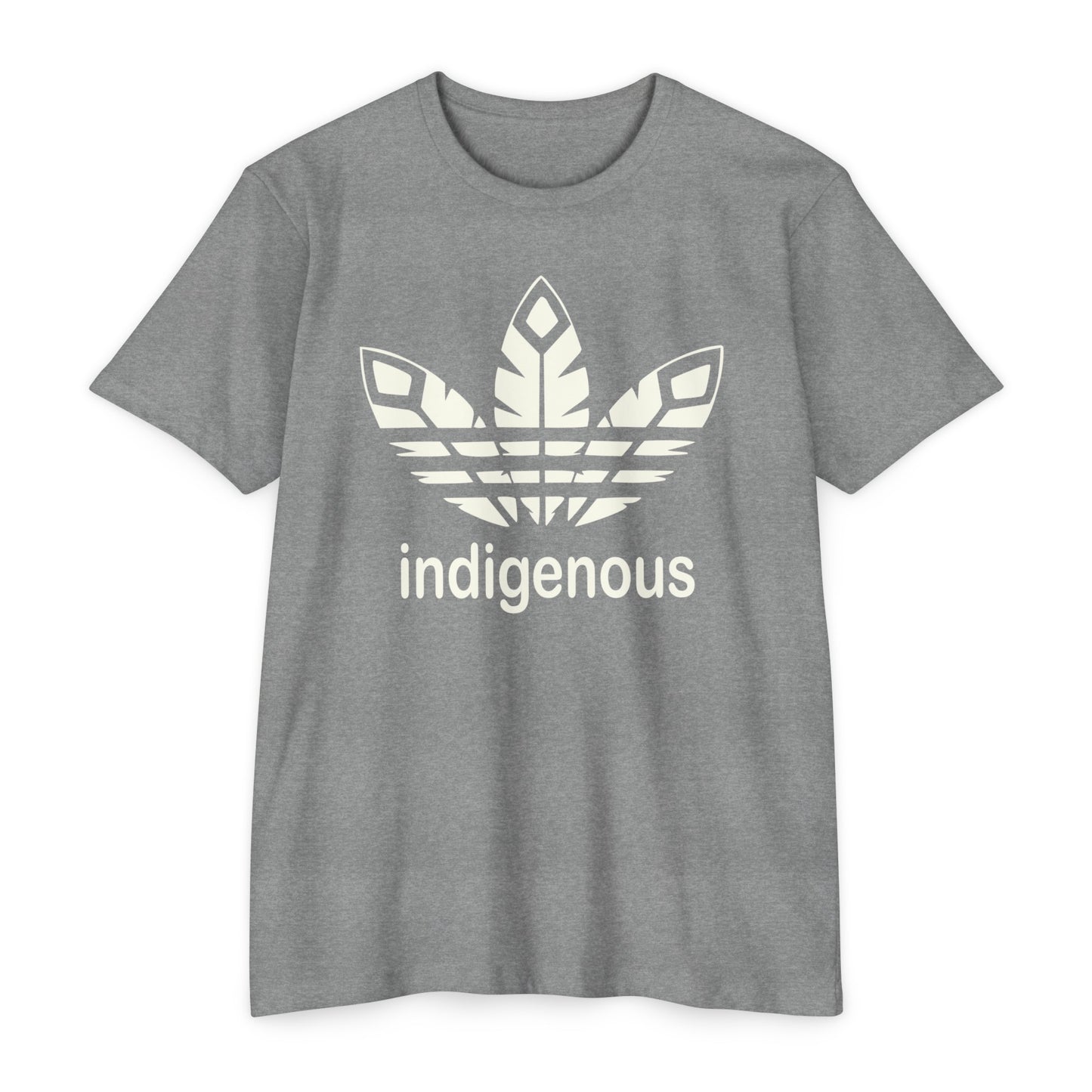 Feather Indigenous Design Unisex CVC Jersey T-shirt | Native Owned | Indigenous Pride