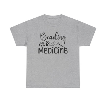 Beading Is Medicine Unisex Heavy Cotton Tee | Indigenous Owned