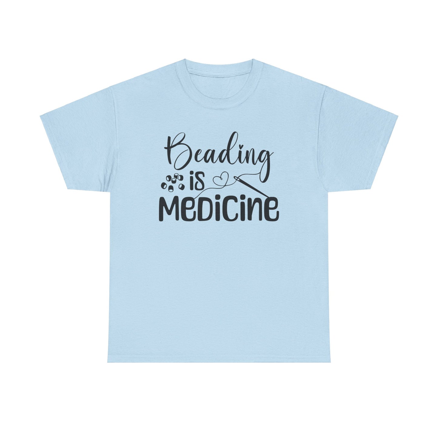 Beading Is Medicine Unisex Heavy Cotton Tee | Indigenous Owned