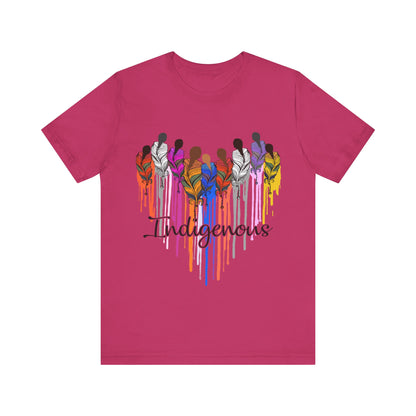 Indigenous Women Heart, MMIW Remembrance, Tribal Women - Jersey Short Sleeve Tee