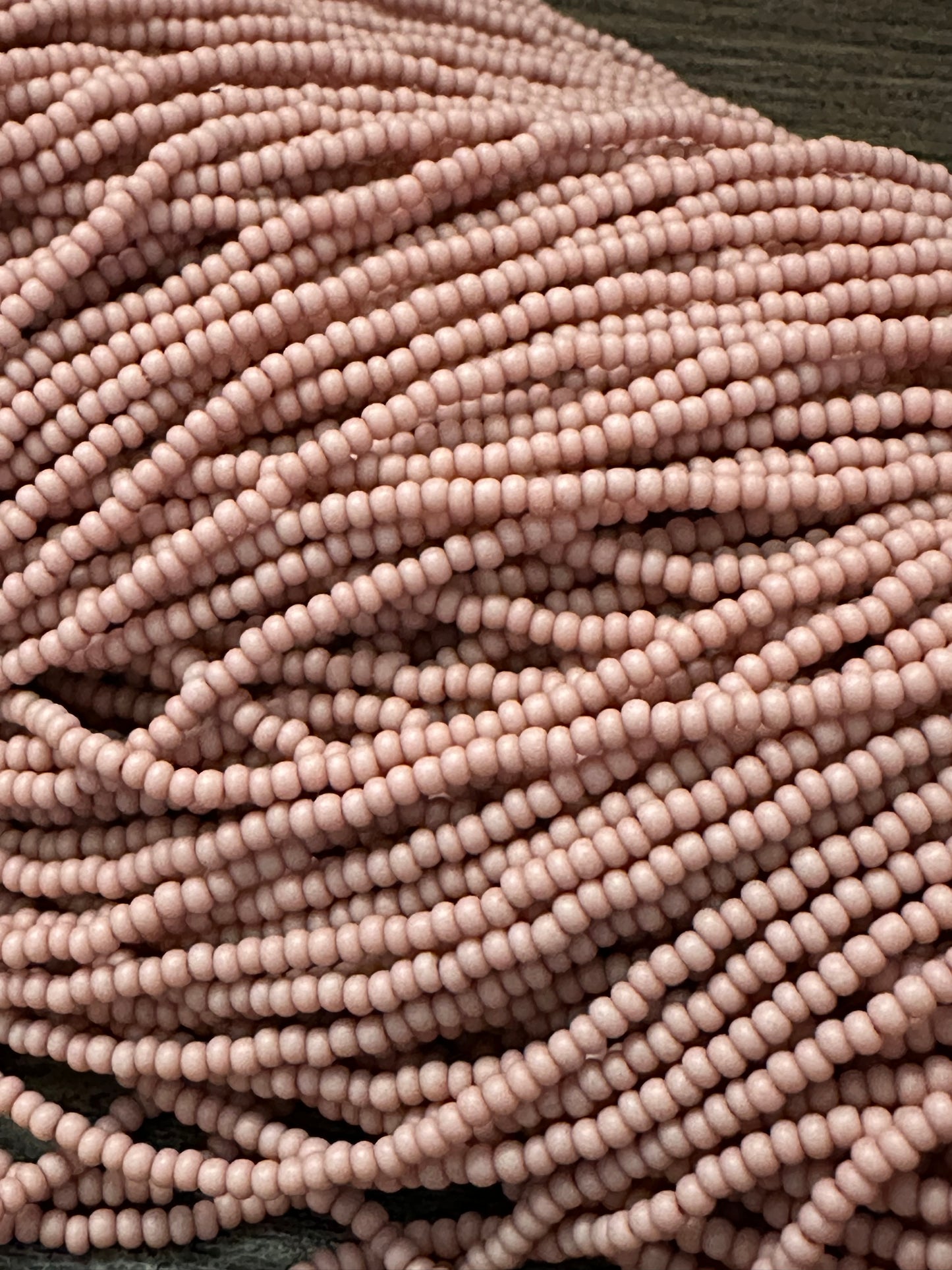 Czech Preciosa MATTE Pink 11/0 Seed Beads Hank | Native Beadwork Supplies