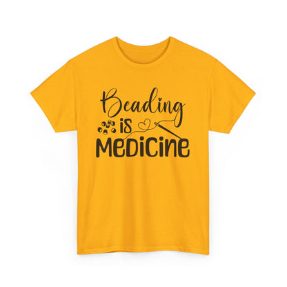 Beading Is Medicine Unisex Heavy Cotton Tee | Indigenous Owned