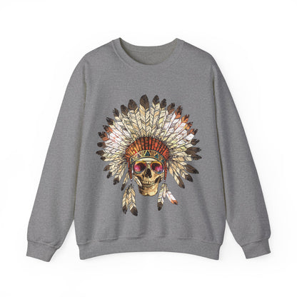 Indigenous Chief Sunglasses Unisex Heavy Blend™ Crewneck Sweatshirt | Indigenous Owned