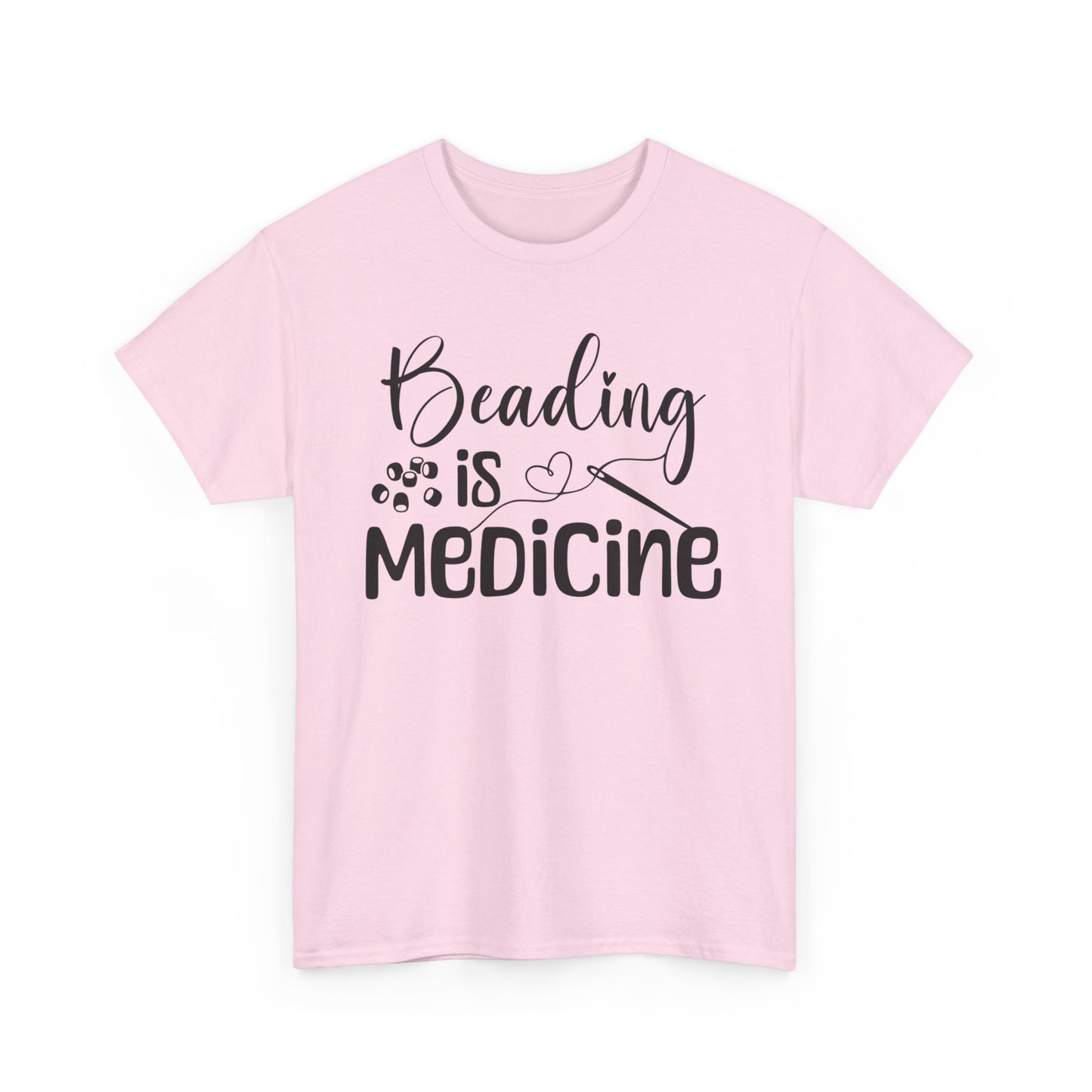 Beading Is Medicine Unisex Heavy Cotton Tee | Indigenous Owned