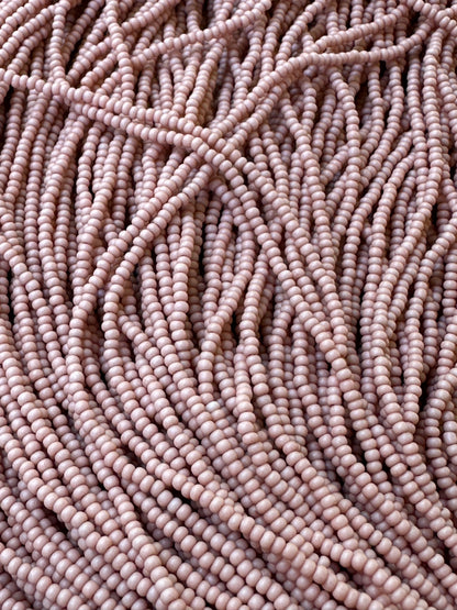 Czech Preciosa MATTE Pink 11/0 Seed Beads Hank | Native Beadwork Supplies