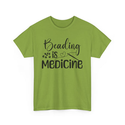 Beading Is Medicine Unisex Heavy Cotton Tee | Indigenous Owned