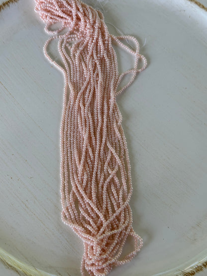 Czech Preciosa 12 Strand Hank 11/0 Light Pink Ceylon