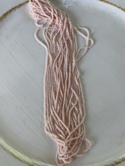 Czech Preciosa 12 Strand Hank 11/0 Light Pink Ceylon